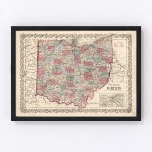 Ohio Map 1861