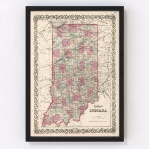 Indiana Map 1861