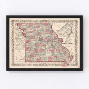 Missouri Map 1861