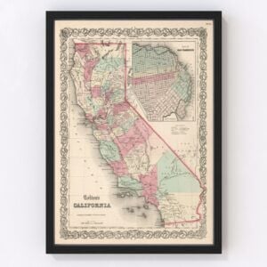 California Map 1861