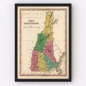 New Hampshire Map 1824