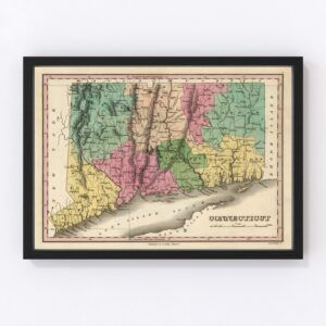Connecticut Map 1824