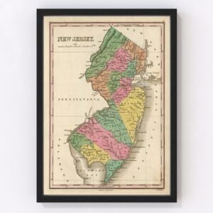 New Jersey Map 1824