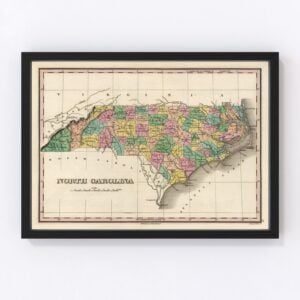 North  Carolina Map 1824