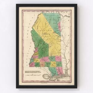 Mississippi Map 1824