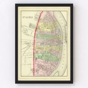 Saint Louis Map 1890