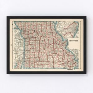 Missouri Map 1893