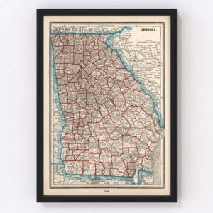 Georgia Map 1893