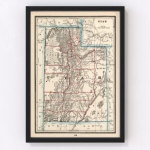 Utah Map 1893