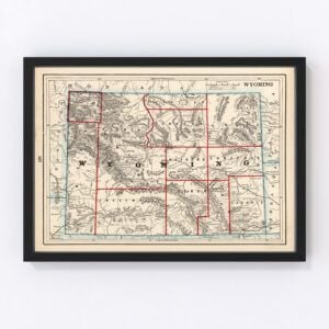 Wyoming Map 1893