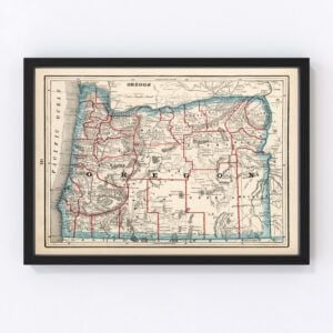 Oregon Map 1893