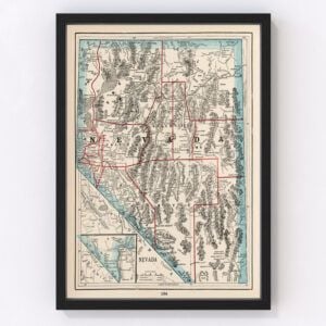 Nevada Map 1893
