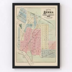 Anoka Map 1874