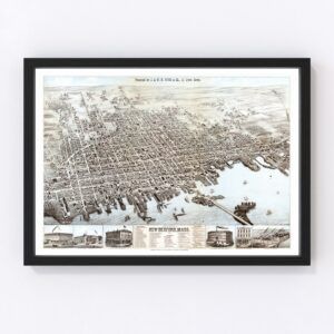 New Bedford Map 1876