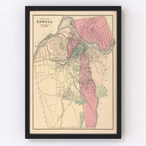 Lowell Map 1871