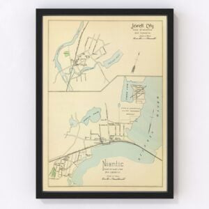 Jewett City Map 1893