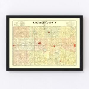 Kingsbury County Map 1899
