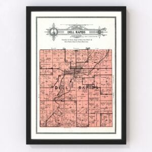 Dell Rapids Township Map 1913