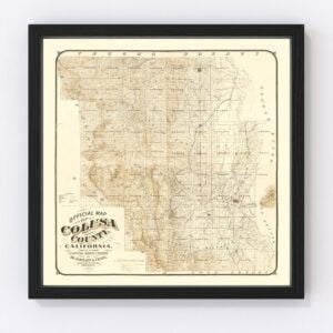 Colusa County Map 1885
