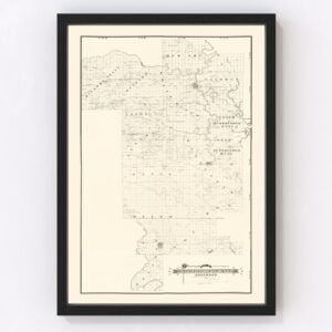 Prairie County Map 1892