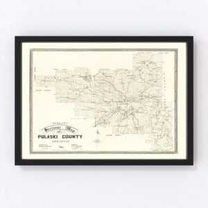 Pulaski County Map 1898