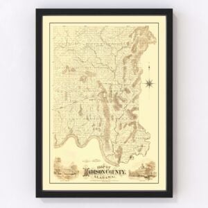 Madison County Map 1875