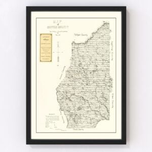 Coffee County Map 1891