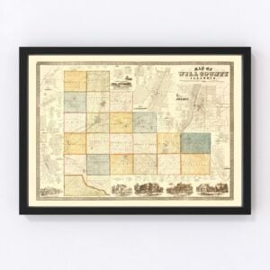 Will County Map 1864