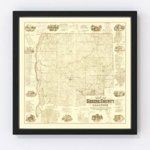 Greene County Map 1861