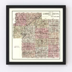 Carroll County Map 1898
