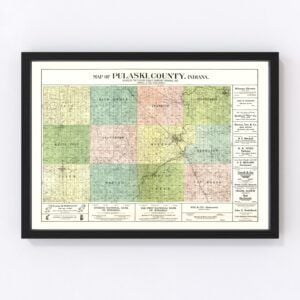 Pulaski County Map 1907