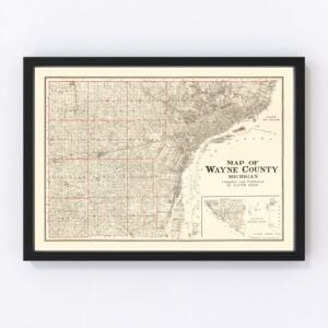 Wayne County Map 1915