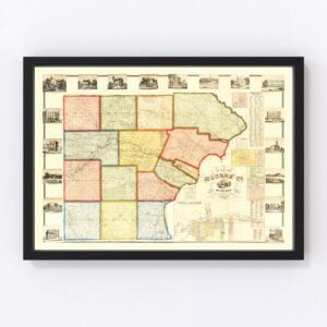 Monroe County Map 1859