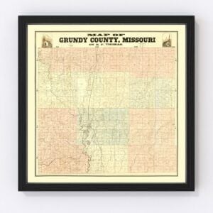 Gundy County Map 1890