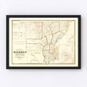 Warren County Map 1858