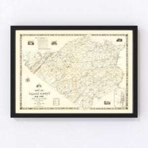 Orange County Map 1851