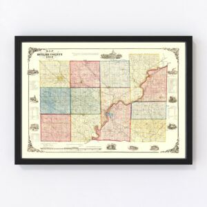 Butler County Map 1855