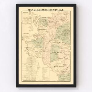 Davidson County Map 1890
