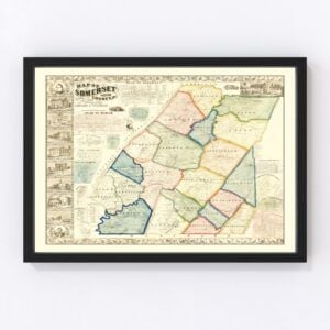Somerset County Map 1860