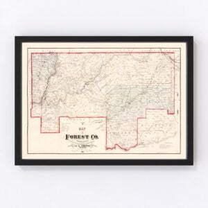 Forest County Map 1881