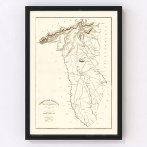 Greenville County Map 1825