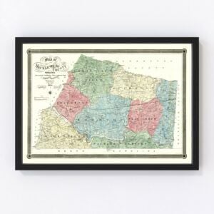 Mecklenburg County Map 1870