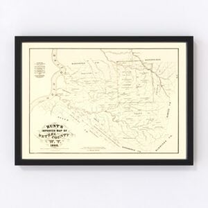 Wetzel County Map 1865