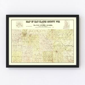 Eau Claire County Map 1902