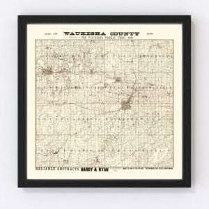 Waukesha County Map 1873