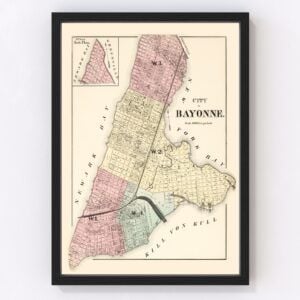 Bayonne Map 1873