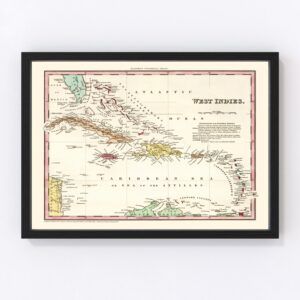 West Indies Map 1834