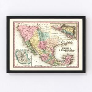 Mexico Guatemala Map 1834