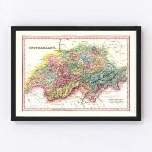 Switzerland Map 1836