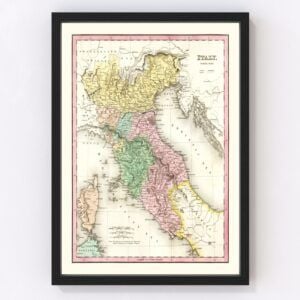 Italy Map 1836